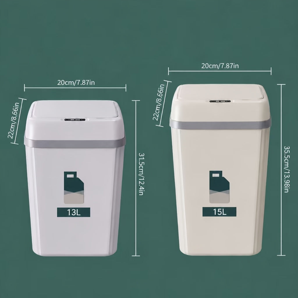 1-Pack/2-Pack Large-Capacity Smart Sensor Trash Can, Quiet & Odor-Proof, Pet-Resistant, Automatic Open & Close, Household Garbage Bin for Living Room, Kitchen, Toilet And Bathroom, Sleek And Stylish Design(Random Color Delivery)