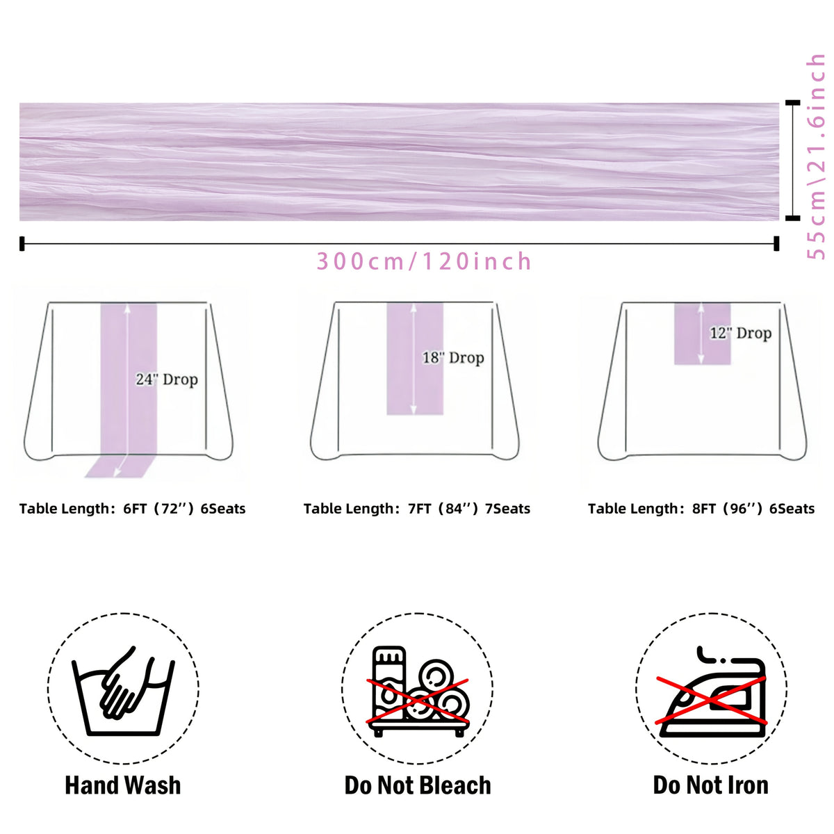 10pcs Pcs Cheesecloth Table Runner Suitable for Wedding Reception, -Edged Sheer Gauze Table Decor with -Edged Edges, Rectangular Runners for Boho Rustic Bridal Shower, Birthday Party, Graduation, Outdoor Events - Multi-Color