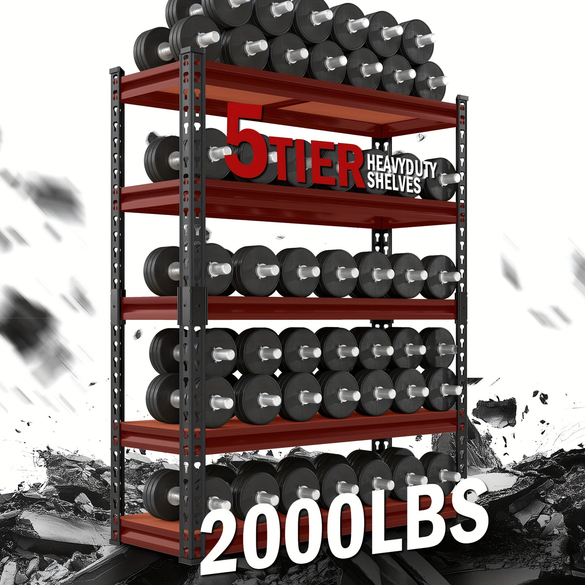 500 Lb/ 2000 Lb Kitchen Shelves, Utility Storage Racks, Heavy Duty 3/5 Tier Metal Shelving Units, 29.5" H X 15.7" W X 15.7" D, 60" H X 28" W X 12" D, 72" H X 35.5" W X 15.8" D, Food Service Shelf Dividers, Standing Shelf