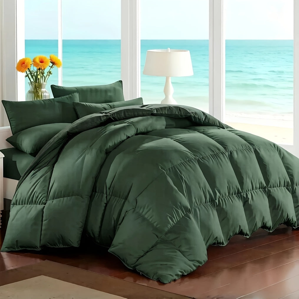 Cosybay 7 Piece Luxurious Comforter Set Queen/King/Full Size, Bed In A Bag Bedding Includes 1 Comforter, 1 Bed Sheet, 1 Fitted Sheet, 2 Pillowcases, 2 Pillow Shams, Soft Complete Bedding for Home Hotel, Perfect for Halloween Holiday, Birthday