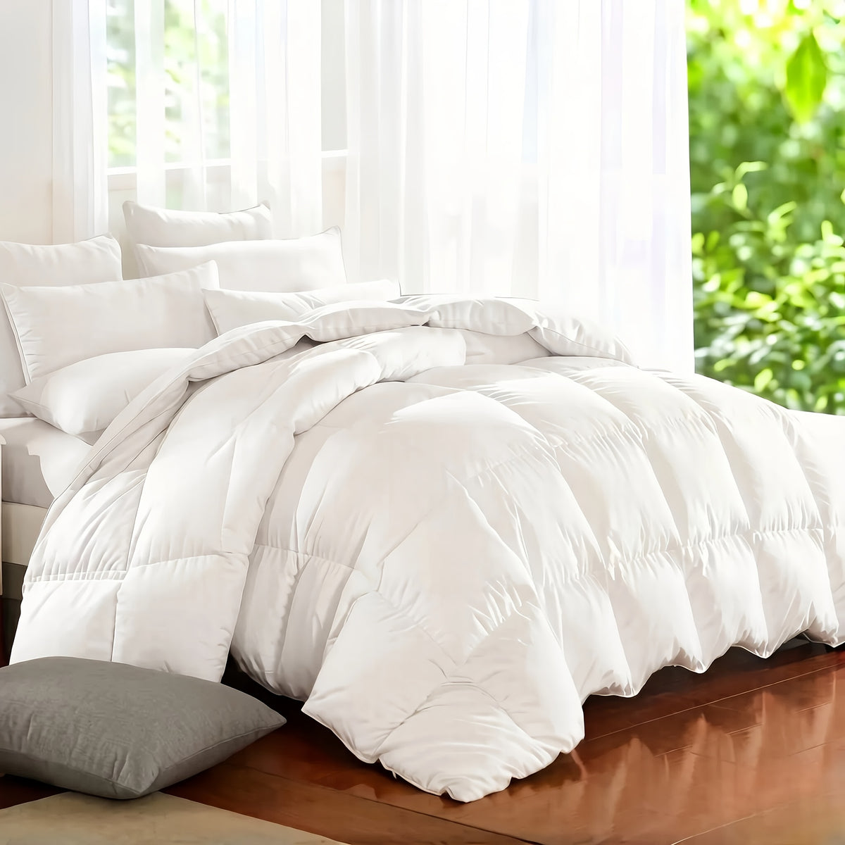 Cosybay 7 Piece Luxurious Comforter Set Queen/King/Full Size, Bed In A Bag Bedding Includes 1 Comforter, 1 Bed Sheet, 1 Fitted Sheet, 2 Pillowcases, 2 Pillow Shams, Soft Complete Bedding for Home Hotel, Perfect for Halloween Holiday, Birthday