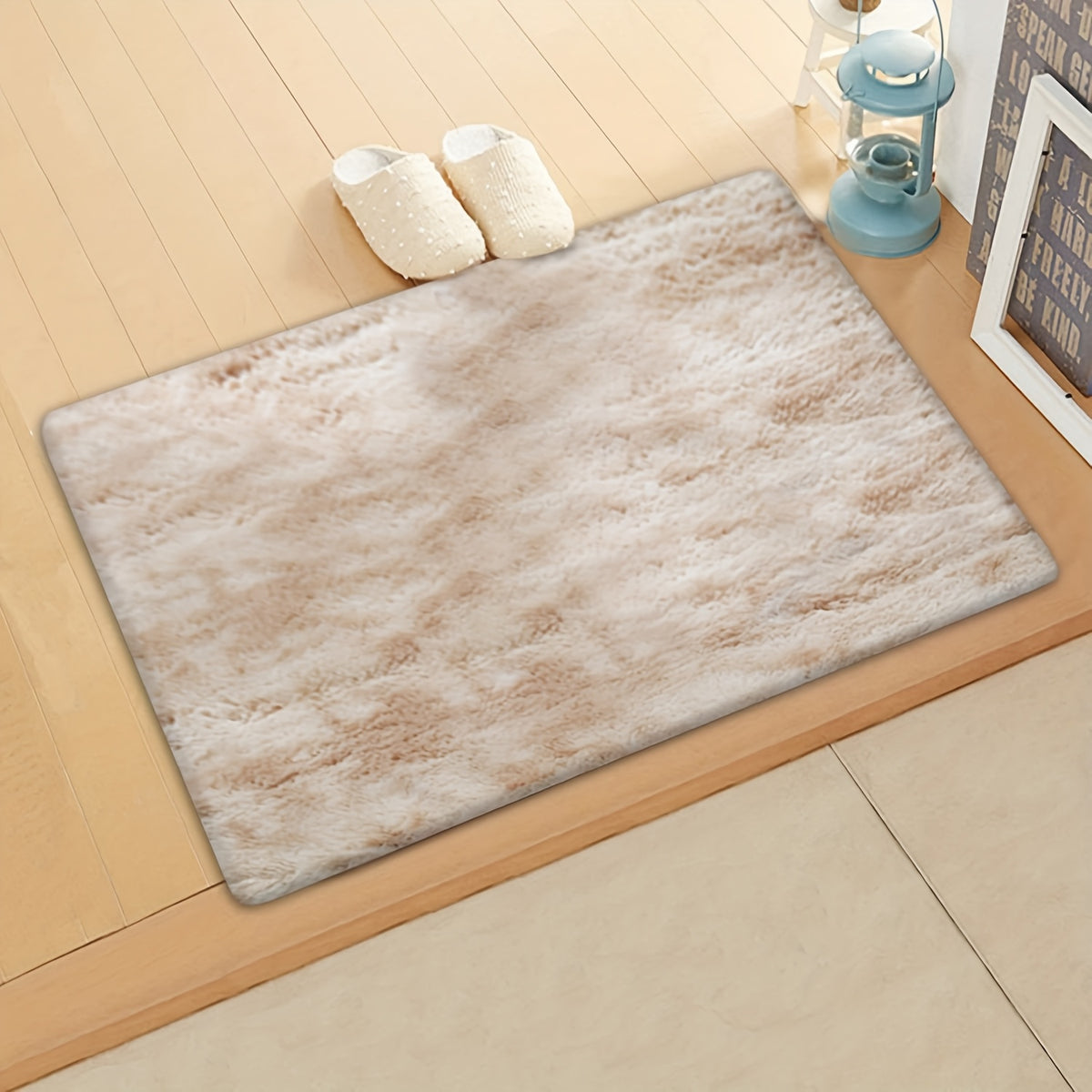 A Luxurious Square Tie-Dye Rug Made from Upgraded Soft Plush Fabric, Available in Various Colors. It Features a Non-Slip Backing, Is Absorbent And Durable, And Can Be Machine Washed, Making It Perfect for Living Rooms, Offices, Bedrooms, Home Decor