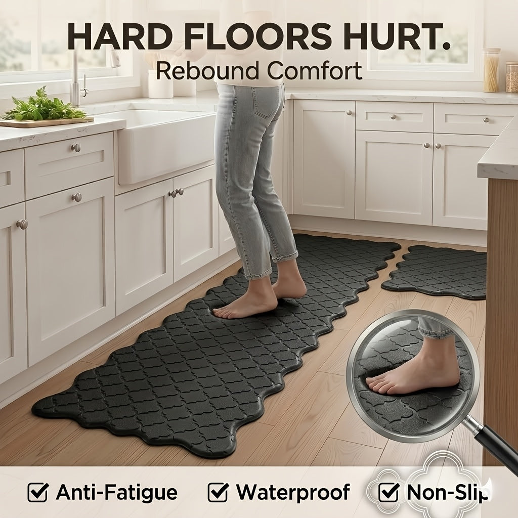 Anti Fatigue Kitchen Mats For Floor, Cushioned Anti Fatigue Foam Kitchen Rugs, Non Slip Washable Comfort Standing Mat For Office Sink Laundry, Halloween Home Decor, Halloween Decorations, Kitchen Decor And Accessories