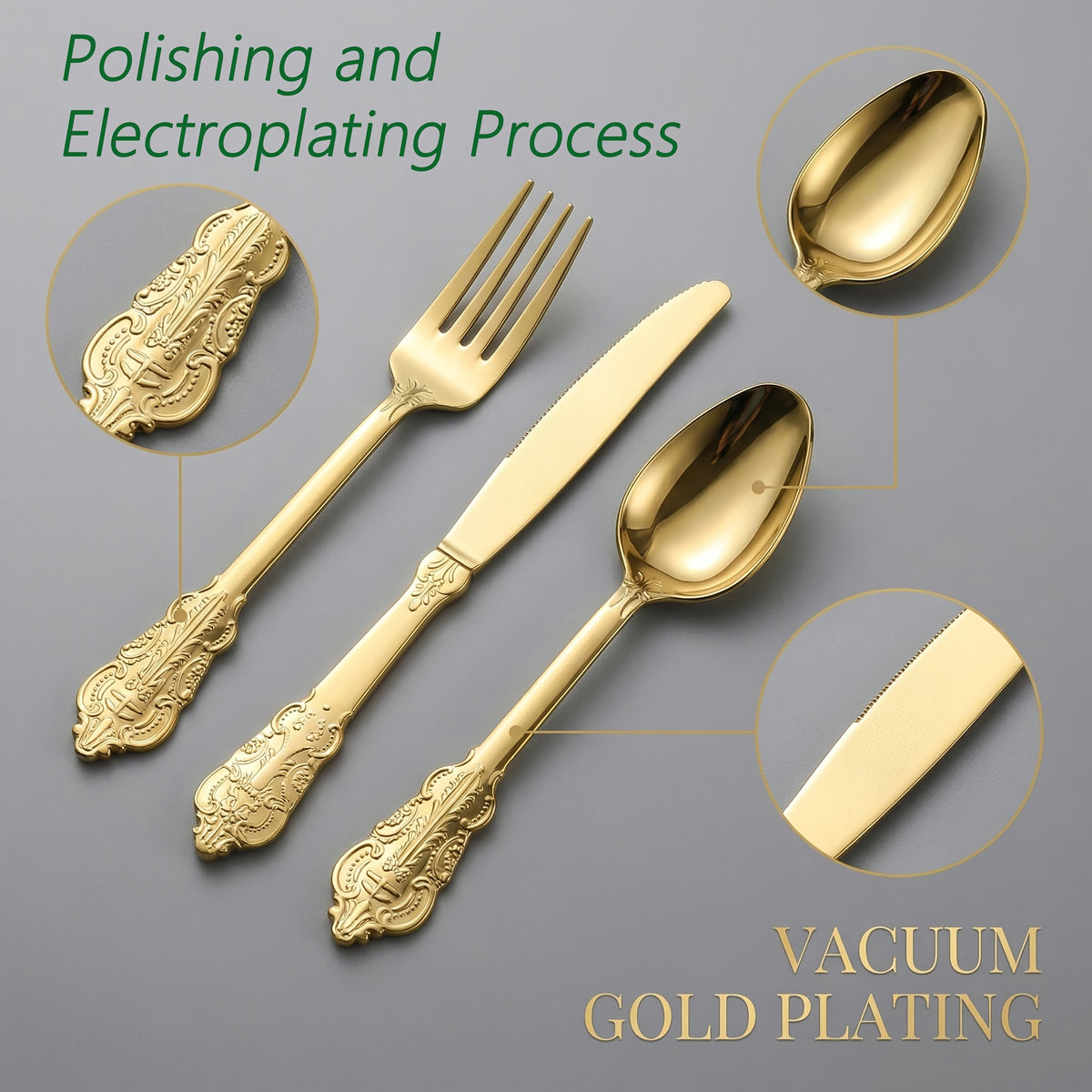 300pcs Premium Disposable Cutlery Set Serves 100 Guests Golden/Silvery Finish Durable Heavyweight Plastic Cutlery Resistant to Warping for Daily Use Ideal for Parties/Weddings/Holiday Gatherings Perfect for Valentine's Day, Christmas, And New Year's