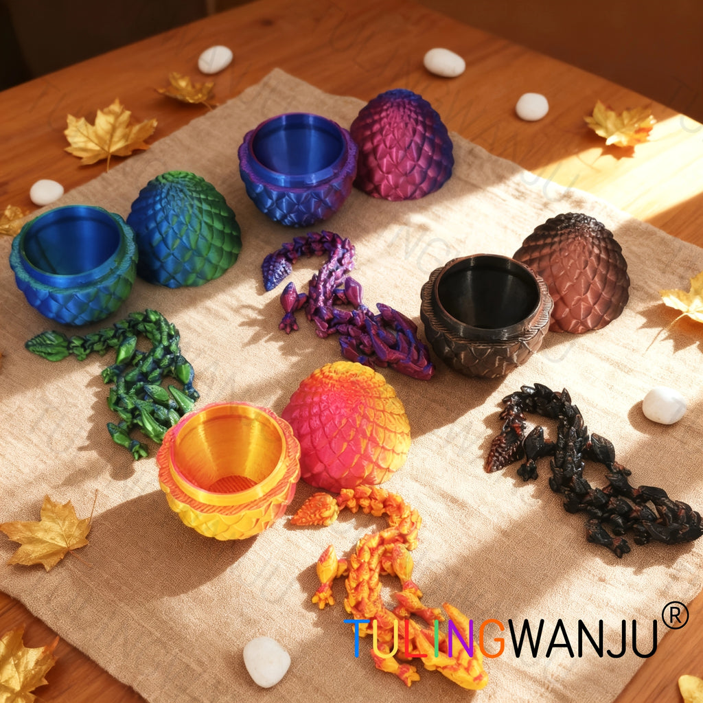 40pcs/20 Sets/Dragon Egg Set Decorative Sculpture (Including 20 Dragons And 20 Dragon Eggs), with a Dragon Body of 4.92 Inches And a Dragon Egg of 2.2 Inches, Suitable for Home Decoration, Holiday Celebrations, Gatherings, Offices, And Living Rooms