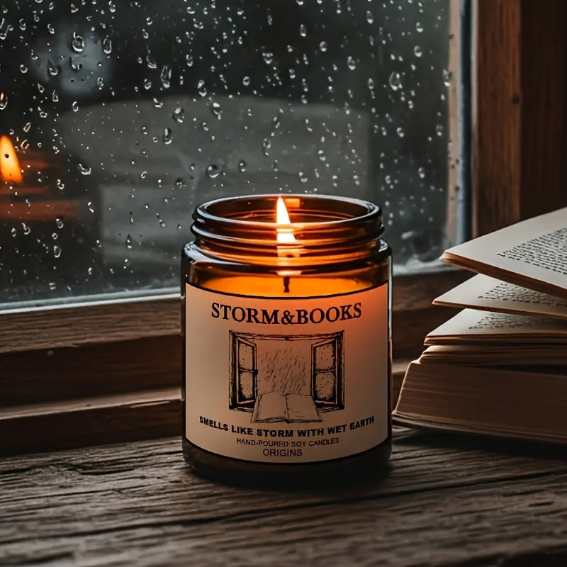 Bookstore Scented Soybean Candle - High-quality Scented Candle With A Nostalgic Bookish Aroma And A Long Burning Time.The Perfect Gift For Book Lovers, Relaxation And Home Decoration. Mother'S Day Gift Teacher'S Gratitude Gift
