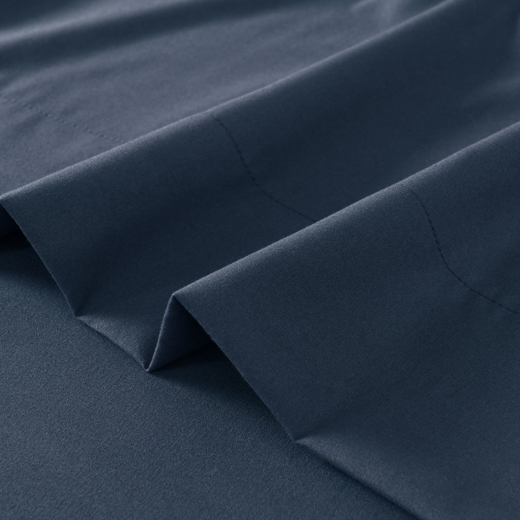 Hotel Grade 6 Piece Breathable Sheets Set 18" Deep Pockets - Easy Fit Twin Full Queen King Bed Sheets & Pillowcases, Microfiber, 100 GSM, All-Season Comfort, Machine Washable, Solid Color Bedding Accessories, Smooth Texture, Microfiber Fabric