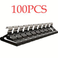 Coated Steel Clothes Hangers, Black Non-Slip Reinforced Closet Hangers in 30, 50 or 100 Packs for Shirts, Coats, Suits and Wardrobe Organization