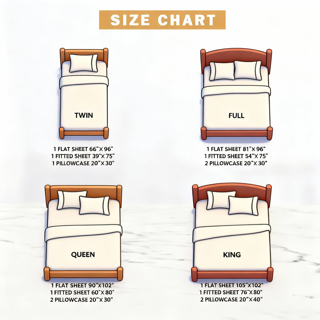 Cooling Bed Sheet Set, Extra Deep Pocket, Cozy&Ultra Soft, Viscose Bedding Sheet, Queen Sheet Set, Hot Sleeper Friendly, Ideal Gift, Local Warehouse Direct Shipment