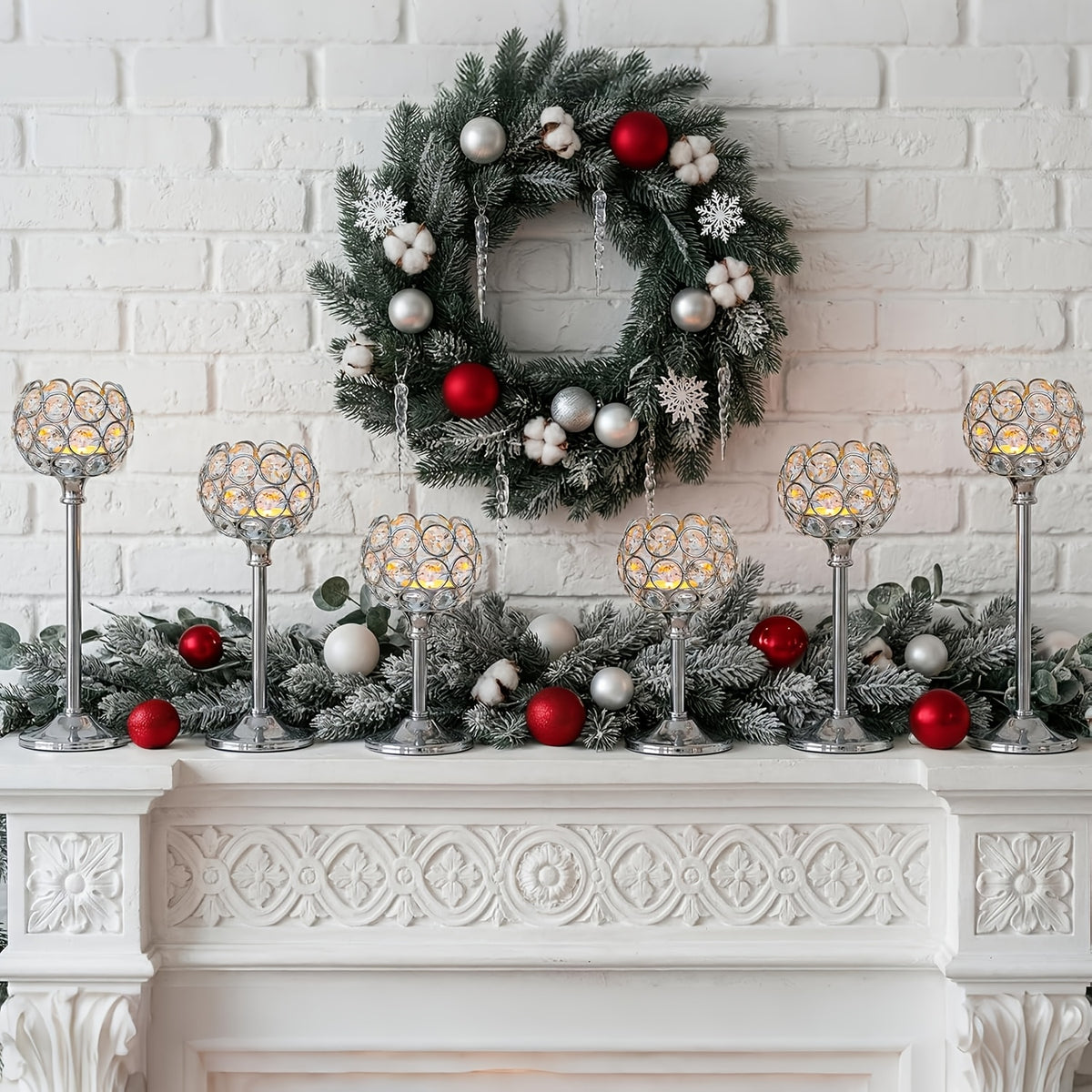 3pcs Crystal Candle Holder, Windproof Candle Holder, Christmas, Halloween Candlelight Dinner Photo Props, Wedding Anniversary Wedding Decoration, Home Hotel Decoration, Birthday Gift, Suitable for Table Center Decoration, Wedding, Catering