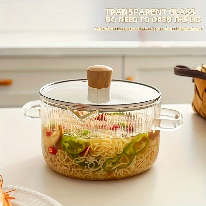 Safe for Stovetop Use, Can Be Cleaned in a Dishwasher, Resistant to Heat, Made of Borosilicate Glass, Ideal for Soups, Milk, Baby Food, Noodles, And More - a Favored Option for Both Home And Hospitality Settings.