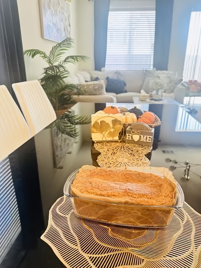 1/2pcs Large-Capacity Glass Baking Dish with Lid, 60.87oz/ 1.9 Qt, with Handles, Stackable, Microwave & Oven Safe, Specialized for Baking Bread & Cakes, Airtight Storage Container, Rectangular Toast Pan, Food Storage Container