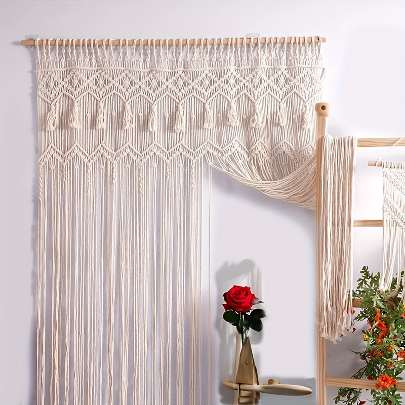 1pc Large Bohemian Tapestry Wall Hanging - Vertical Wall Decor Suitable for Weddings, Bedrooms, Living Room, Bohemian Patterns for Vertical Wall Decoration, Vertical Hanging for Narrow Spaces, Modern