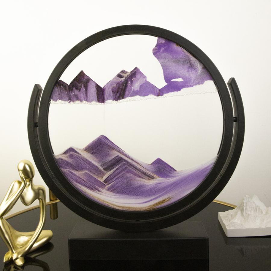 1pc Of Art Quicksand Painting Desktop Display, Plastic Material, Suitable for Indoor And Outdoor Use, No Electricity Required, Suitable for Various Room Types Of Decorative Sculpture, Desktop Art | Modern Decoration|Fashion Frame Design Christmas