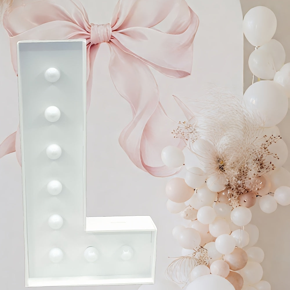 Warm White Lighted Letter Boards, 3FT GBC/MARRY ME//LOVE/HBD for Birthdays, Anniversaries & More Wall Pediments KT Board Marquee Letters Light