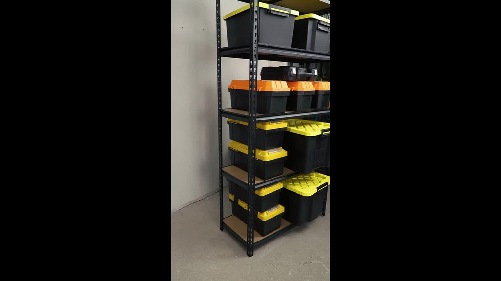 2000LBS Garage Shelving 72''H Storage Shelves Heavy Duty Shelving 5 Tier Metal Shelves For Garage Shelves 35.5"W X72"H X 15.8"D, Adjustable Shelving Unit For Basement Pantry Utility Rack Shelf, Utility Shelves