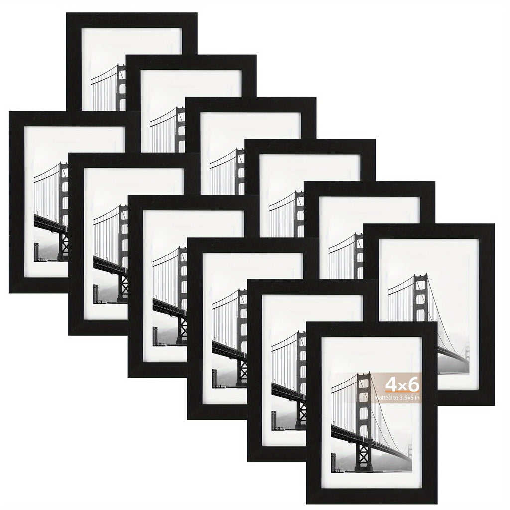 Picture Frame Set Of 12/24, Picture Frames, Photo Board, Display Pictures, Multi Photo Frames Collage for Wall Or Tabletop Display, Suitable for Home, School And Office, Black(4x6 & 5x7 & 8x10), for Halloween And Christmas