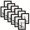 Black Photo Frame Set, 12-Pack in 4x6, 5x7 or 8x10 Inches and 24-Pack in 5x7 for Gallery Wall Collages and Tabletop Displays at Home, School and Office