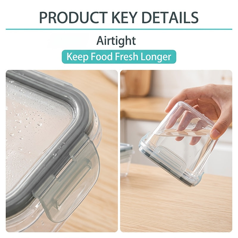 48/24pcs Food Storage Container Set, Fresh-Keeping Boxes, Easy-to-Secure Lids -  Airtight Plastic Containers, Suitable For Pantry, Travel, Outdoor Picnics, Kitchen Organization, Comes With Labels And Marker, (24/12Lids + 24/12Containers)