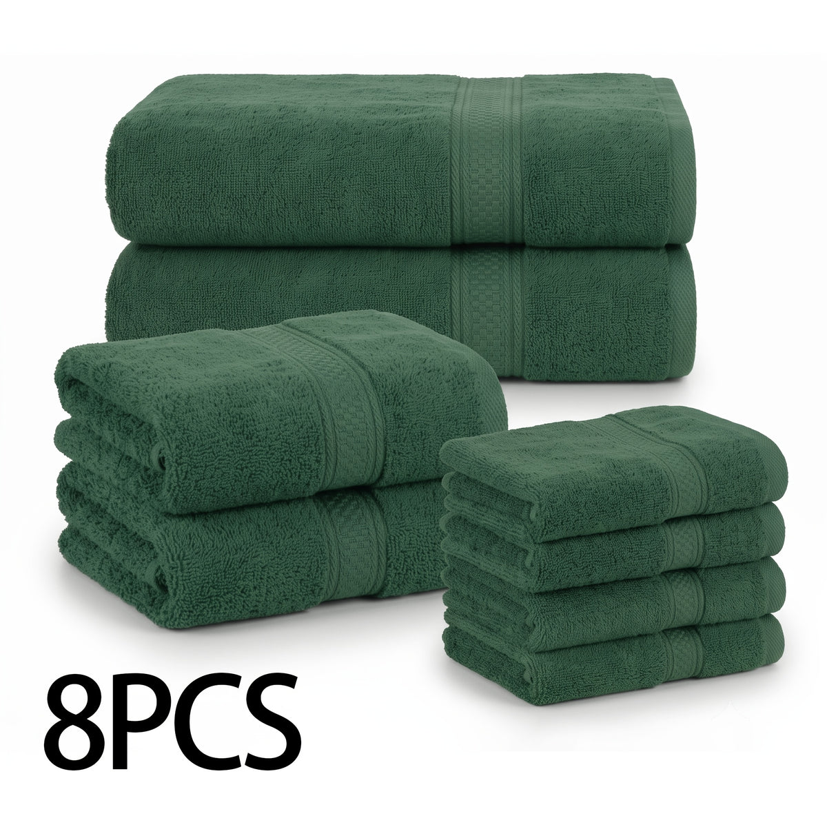16pcs/8pcs 2 Bath Towels, 2 Hand Towels, 4 Washcloth, Towel Set Luxurious, Soft, Skin Friendly, Good Water Absorption, Quick Drying, Thick Towel, Suitable for Families, Hotels, Travel, Valentine'S Day Gift for Couples, Wash Cloths
