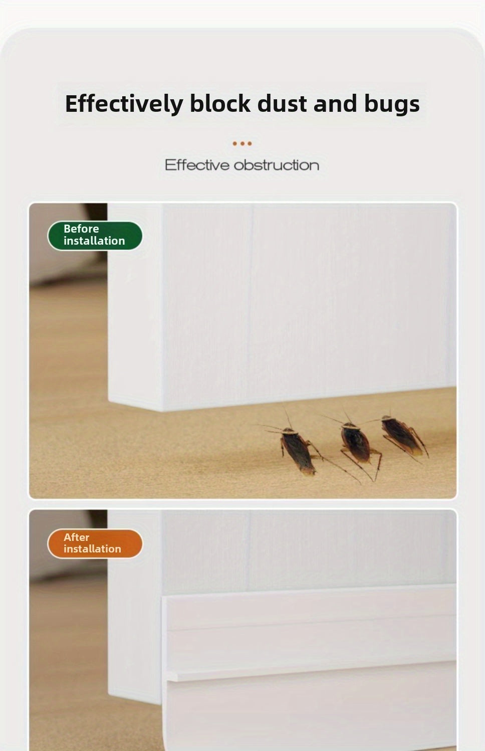 Weatherproof Door Bottom Seal - Thickened Anti-theft, Soundproof and Waterproof Self-adhesive Glass and Wood Door Seals, Home Decorating Weatherproof Insulation, Sealant Waterproofing