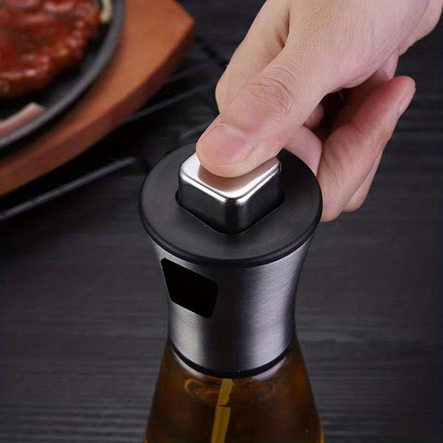 Oil Sprayer for Cooking - Stainless Steel Oil Spray Bottle, Pressurized Spray Glass Oil Spray Pot, Kitchen Olive Oil Cooking, Barbecue Restaurant Oil Spray Bottle, Christmas Essentials