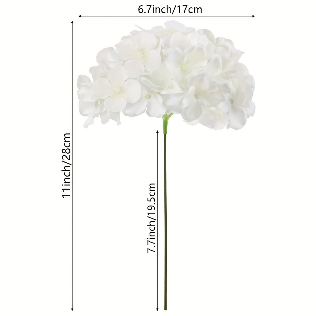 60 Pack Hydrangea Artificial Flowers Heads With Stems, Fake Hydrangea Flowers For Wedding Centerpiece Bouquets DIY Home Garden Party Decor