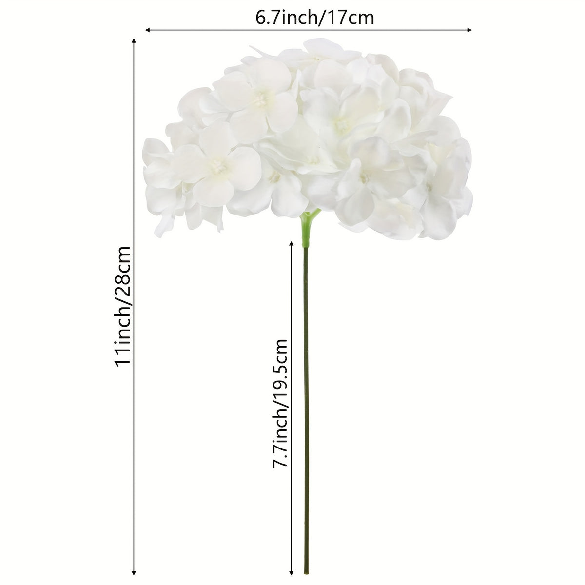 60 Pack Hydrangea Artificial Flowers Heads With Stems, Fake Hydrangea Flowers For Wedding Centerpiece Bouquets DIY Home Garden Party Decor