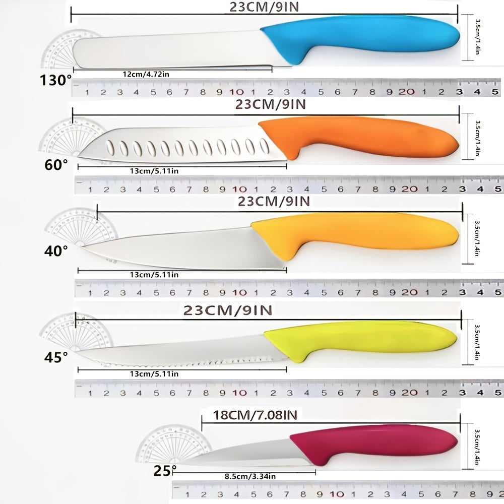 5pcs Paring Knives, Kitchen Tools, Kitchen Knife Set, Ultra Sharp Vegetable And Fruit Knife, German Steel Small Kitchen Knife with PP Plastic Ergonomic Handle