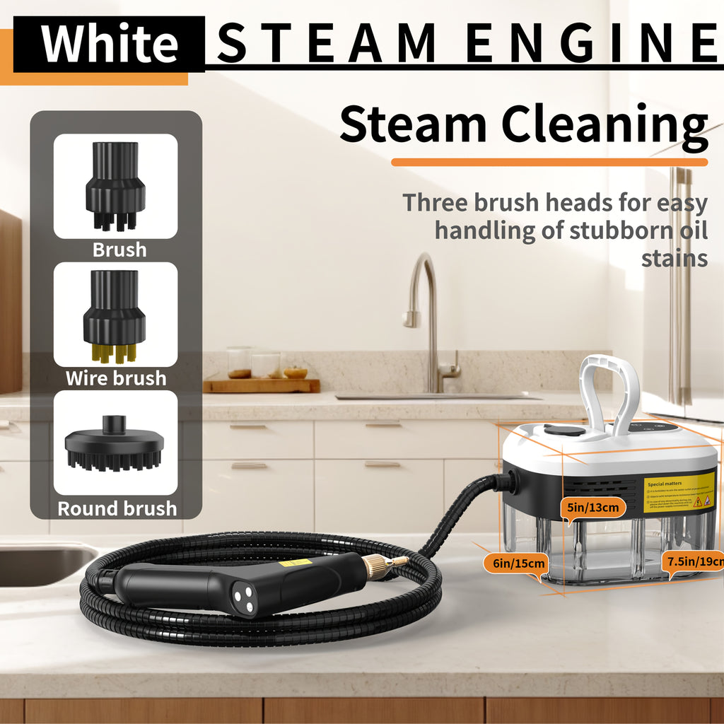 Household High Pressure Steam Cleaner, Steam Cleaner Handheld, High Temperature Carpet Cleaner, Handle Gear Switch Adjustment, LCD Display, 40.58oz Water Tank Capacity, Suitable for Kitchen Fumes, Sofas, Easter Gifts,