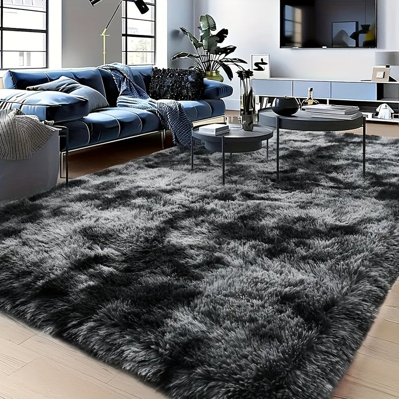 A Luxurious Square Tie-Dye Rug Made from Upgraded Soft Plush Fabric, Available in Various Colors. It Features a Non-Slip Backing, Is Absorbent And Durable, And Can Be Machine Washed, Making It Perfect for Living Rooms, Offices, Bedrooms, Home Decor