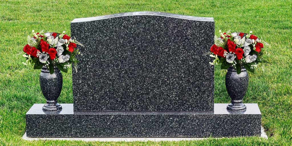1/3pcs Artificial Cemetery Flowers for Graves with Saddles, Artificial Silkyy Rose Flowers And Bouquets with Vases, Headstone Flower Saddle, Memorial Day Flowers for Cemetery, Outdoor Grave Headstone Decoration