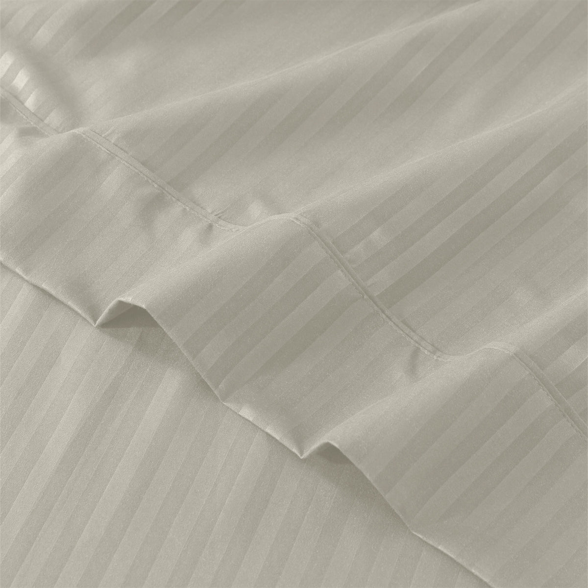 Lux Decor 4/3 Pieces Striped Bed Sheets Set - Hotel Luxury Sheets, Deep Pocket Up to 16 Inches, Extra Soft, Breathable Cooling Sheet & Pillowcases, Easy To Fit, Wrinkle Free, Fade & Stain Resistant Bedding Set