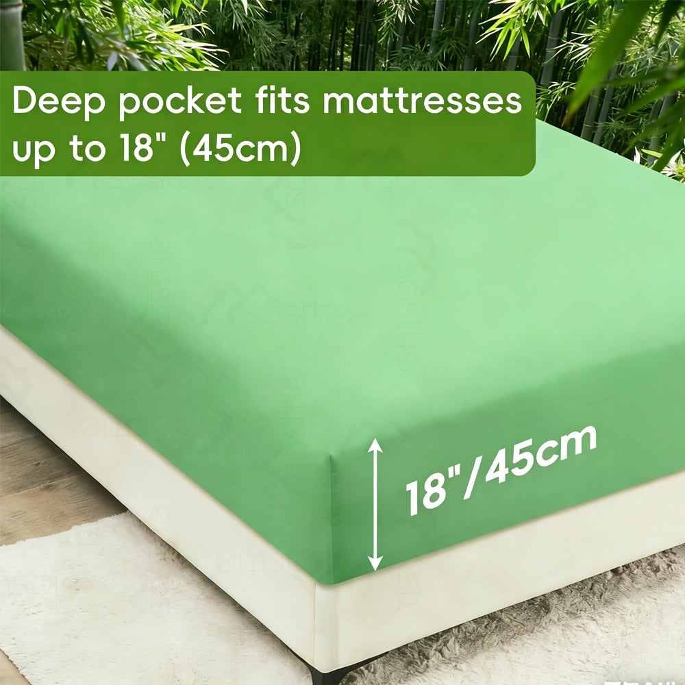 [Deep Sleep] 4/6pcs Bamboo Bed Sheet Set, Luxury Soft & Cooling Sheet Set For Hot Sleepers, 5 Star Hotel Experience Bed)Child Sheets Sets Deep Pocket Up To 16"Breathable Bedding For Room, Hotel 2200TC Bedding Sheets Queen Bed Sheets W/ Random Color