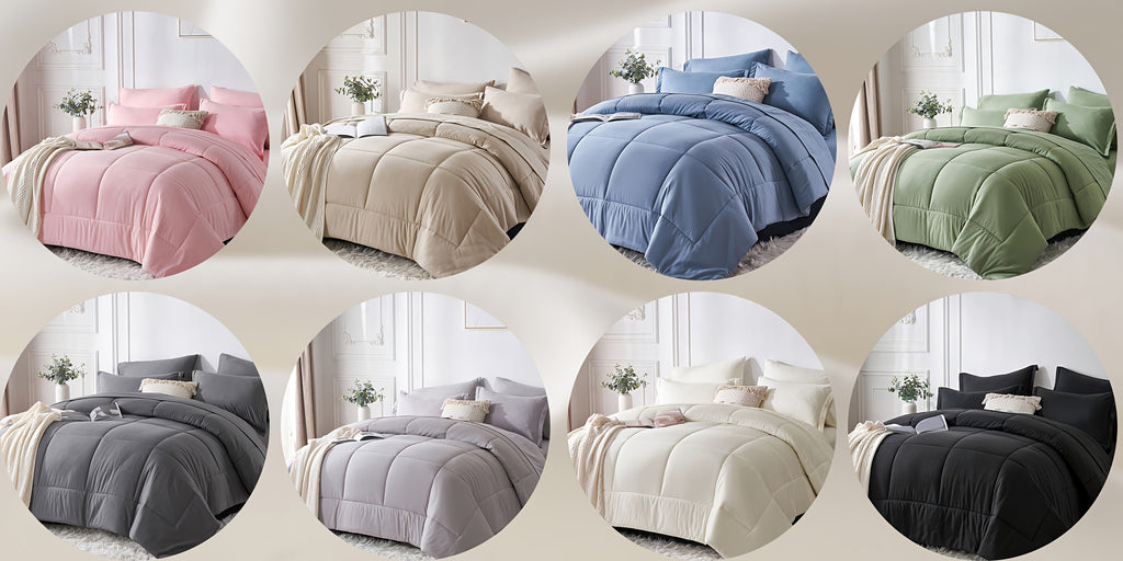 5/7pcs Luxurious Checkered Comforter Sets Queen-Breathable Comforter-Ultra-Soft Fluffy Fiber Filling, Warmth For All Seasons-Bed In A Bag With Comforter, Flat Sheet, Fitted Sheet, Pillowcases, And Pillowshams, Thick Comforter Set, Family Gift Set