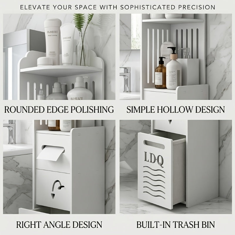 [Ideal Holiday Gift] This Large-Capacity, Multi-Functional Corner Bathroom Vanity Is Easy To Assemble, Saves Space, And Provides Ample Storage For Toiletries. Suitable For Bathrooms, Kitchens, And Bedrooms. It Makes A Wonderful Home Decoration And An Idea