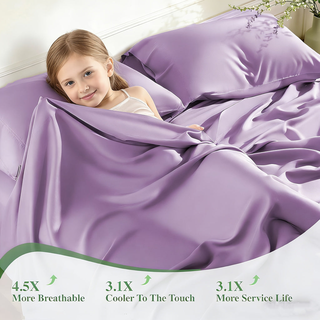 Soft Deep Pocket Sheet Set, 3 or 4 Piece Bedding with Fitted Sheet and Pillowcases in Twin, Full, Queen and King Sizes, Multiple Colors for Bedroom Refreshes
