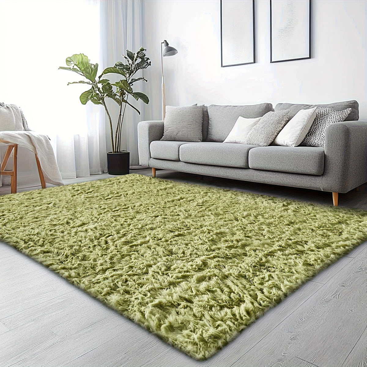 Rugs for Living Room, Super Soft Fluffy Shaggy Area Rugs for Bedroom, Cozy Floor Mats, Plush Indoor Carpet for Kitchen, Faux Rug for Room, Home Decor, Housewarming Gift, Door Mat