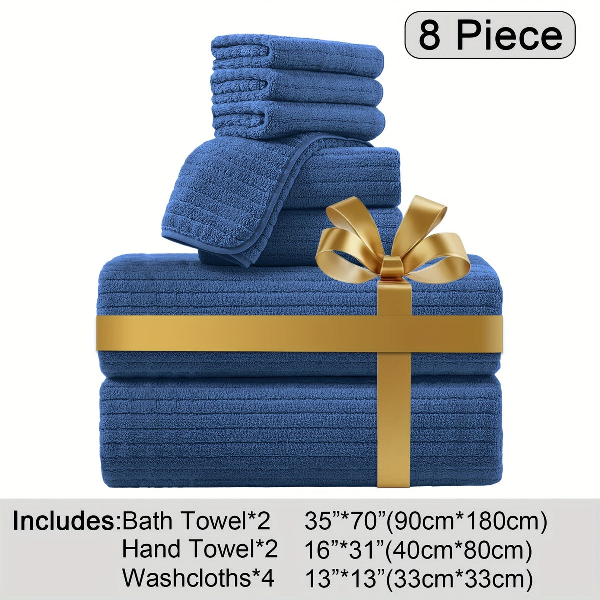 Oversized Bath Towels Set, Extra Large Towel Microfiber Soft XL Bath Sheet Super Absorbent Bathroom Towels Set Quick Dry Plus Size Shower Towels for Family Hotel, Wash Cloths