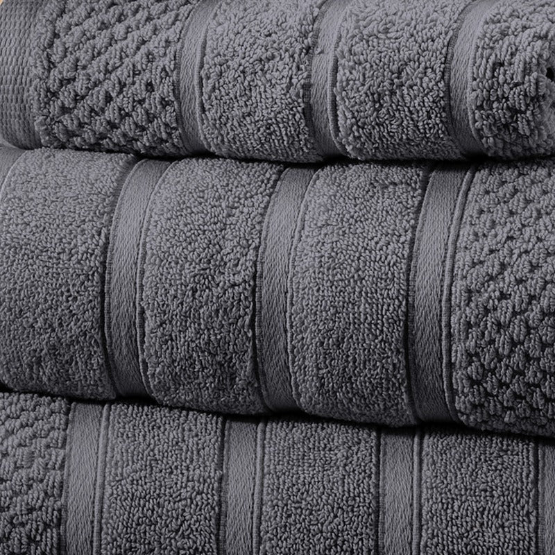 6 Piece Egyptian Cotton Towel Set . The set is made of 100 Egyptian cotton known for its softness, absorbency, and durability. These towels make an ideal complement to any bathroom whether you use it to pamper yourself or reserve it for special guests. Th
