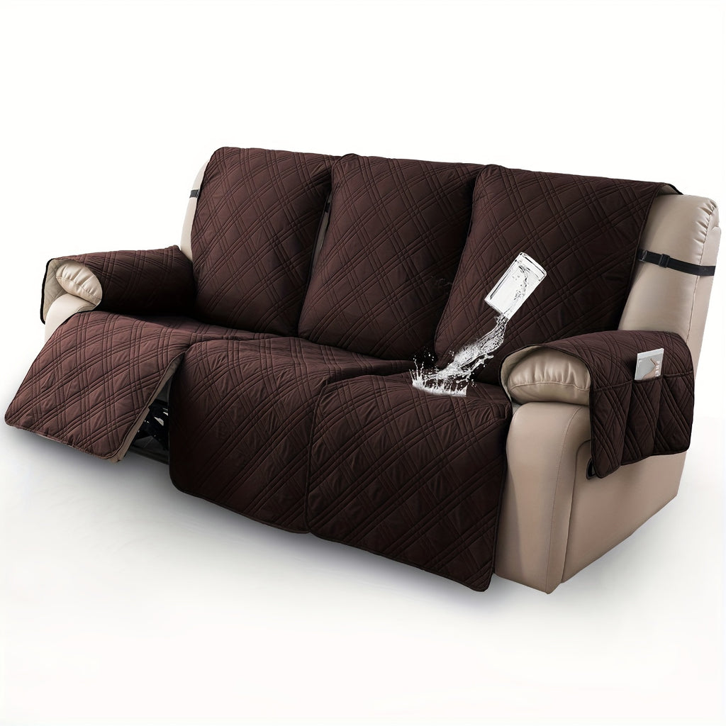3pcs/set Waterproof Recliner Slipcovers Non-Slip Recliner Sofa Covers Elastic ReclinerChair Cover Furniture Protector for Bedroom Office Living Room, Valentine's Day Gift, Valentine's Day Home Decorations