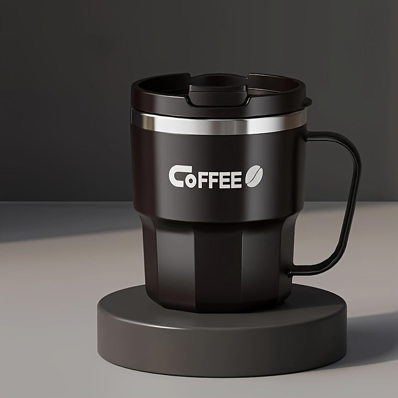 Double Insulated Stainless Coffee Mug with Lid - Reusable Cup, & Color Options, Dishwasher Travel-Friendly for Coffee & Tea - Perfect Gift for Holidays, Office, Camping (Ideal for hot