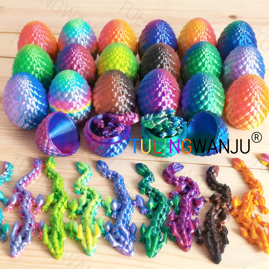 40pcs/20 Sets/Dragon Egg Set Decorative Sculpture (Including 20 Dragons And 20 Dragon Eggs), with a Dragon Body of 4.92 Inches And a Dragon Egg of 2.2 Inches, Suitable for Home Decoration, Holiday Celebrations, Gatherings, Offices, And Living Rooms