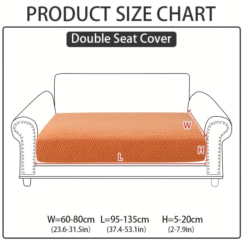 1pc of Wear-Resistant And Non-Slip Sofa Cover, Elastic Stretch L-Shaped Furniture Protector, Suitable for 3/2/1/4 Seat And Sectional Sofas, Made of Polyester Jacquard Fabric, Machine Washable, Ideal for Living Room, Bedroom