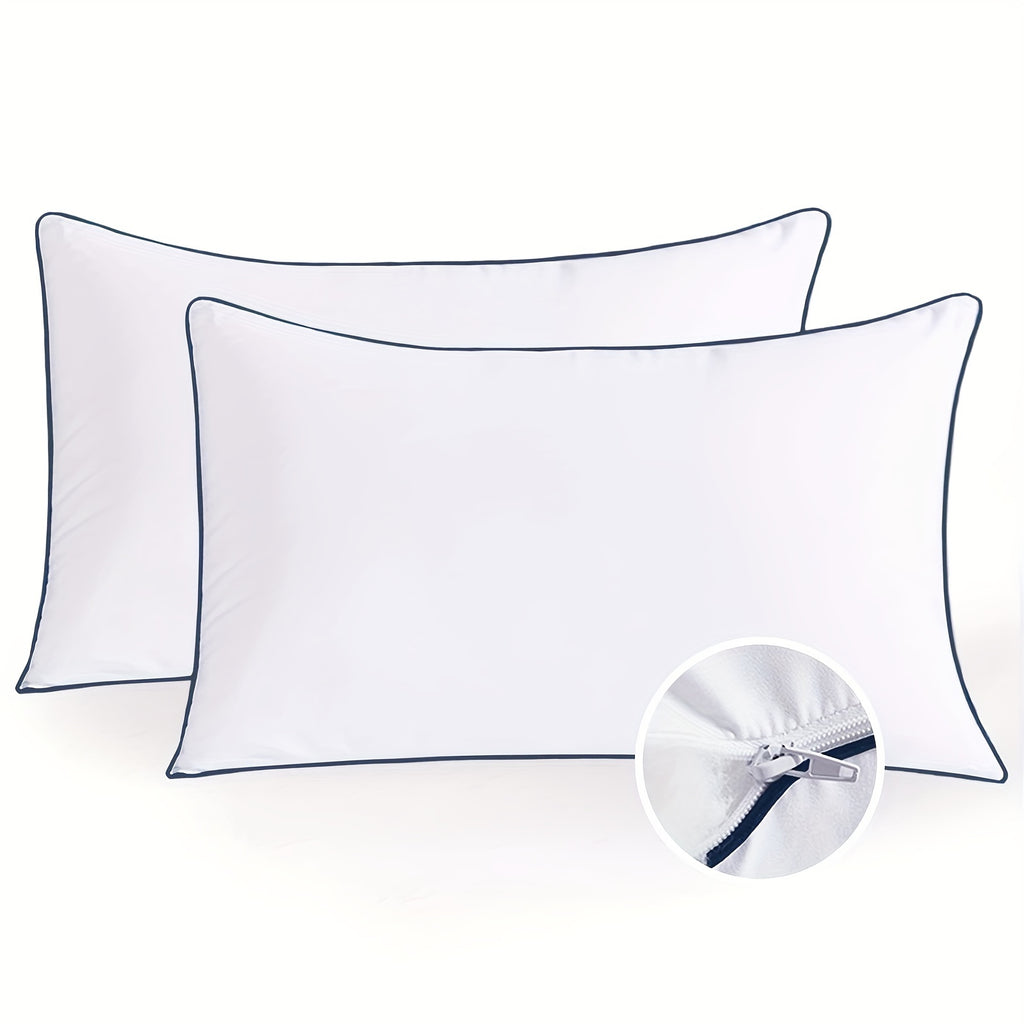 2/4pcs, Firm Supportive Sleep Pillow, Hotel-Grade Cool-to-the-Touch Feel, Filled with Premium Soft Fiber, Suitable for Back, Stomach, Or Side Sleeping Positions, Ideal Sleep Solution, Valentine's Day Gift, Presidents' Day