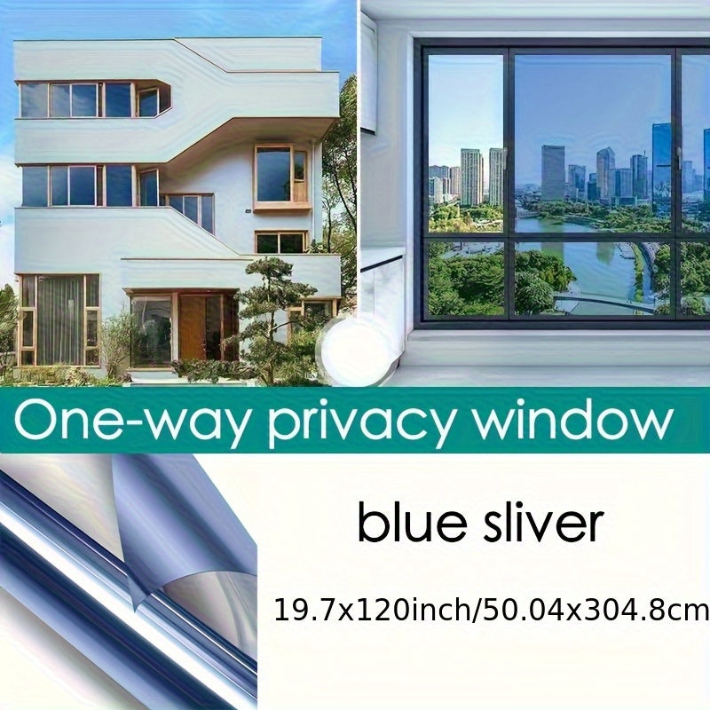 Large One-Way Privacy Window Film for Home And Office Windows. Features Electrostatic Adhesion - No Glue Required - And Provides Protection, Sunshade, And Heat Insulation. Holiday Decorations. Bonus Gifts: Spray Bottle, Measuring Tape, And Squeegee