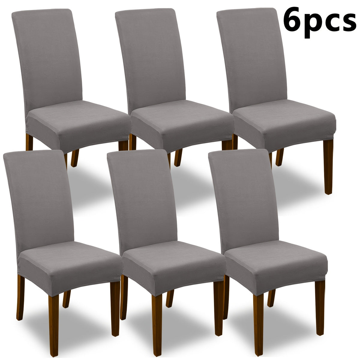 4pcs Set/6pcs Set Milk Elastic Home Kitchen Dining Chair Slipcover, Chair Cover, Furniture Protector For Wedding Office Living Room, Easy To Install, Suitable For Any Dining Chair.Halloween Gift, Halloween Home Decorations