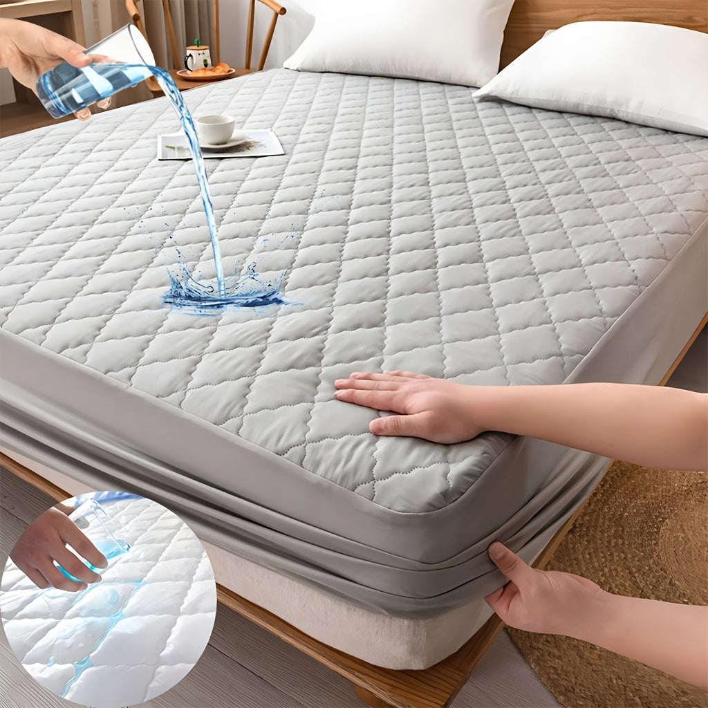 Fitted Sheet Mattress Protector- 100% Polyester, Full Coverage Bedding Cover with Secure Fit, Machine Washable, for Bedroom, Guest Room, with Deep Pocket, Fitted Bed Sheet