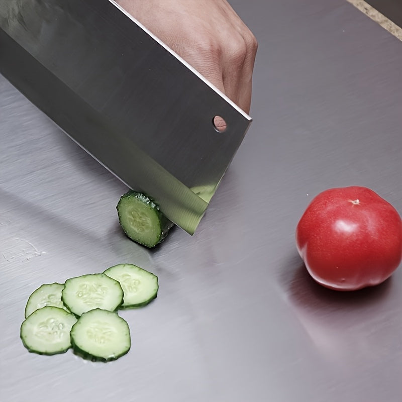 304 Stainless Steel Cutting Board, Household Meat Cutting Board, Kitchen Scroll Knife Board, Kitchenware Supplies