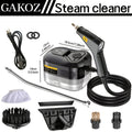 Adjustable Steam Cleaner with Handheld Wand, LCD Display and Listed 40.58 oz Tank for Kitchen Grease, Compatible Carpets and Upholstery Cleaning